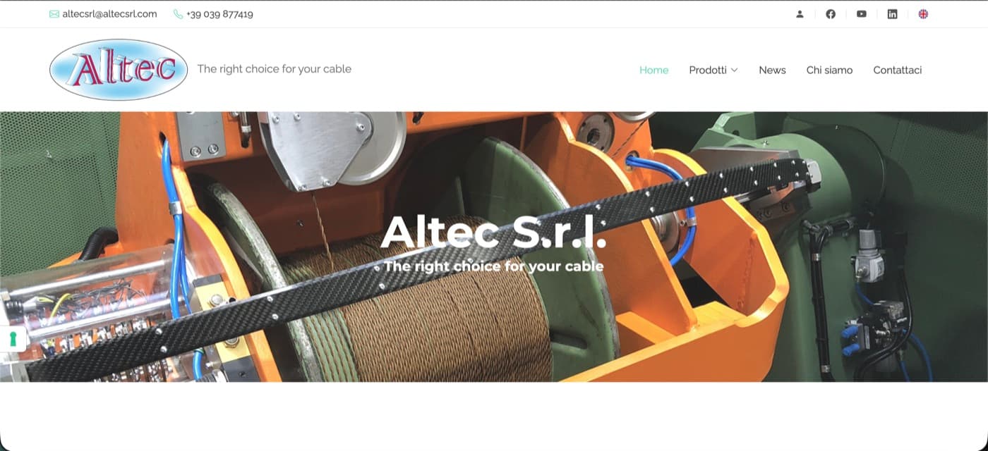 Anteprima del sito Altec S.r.l.